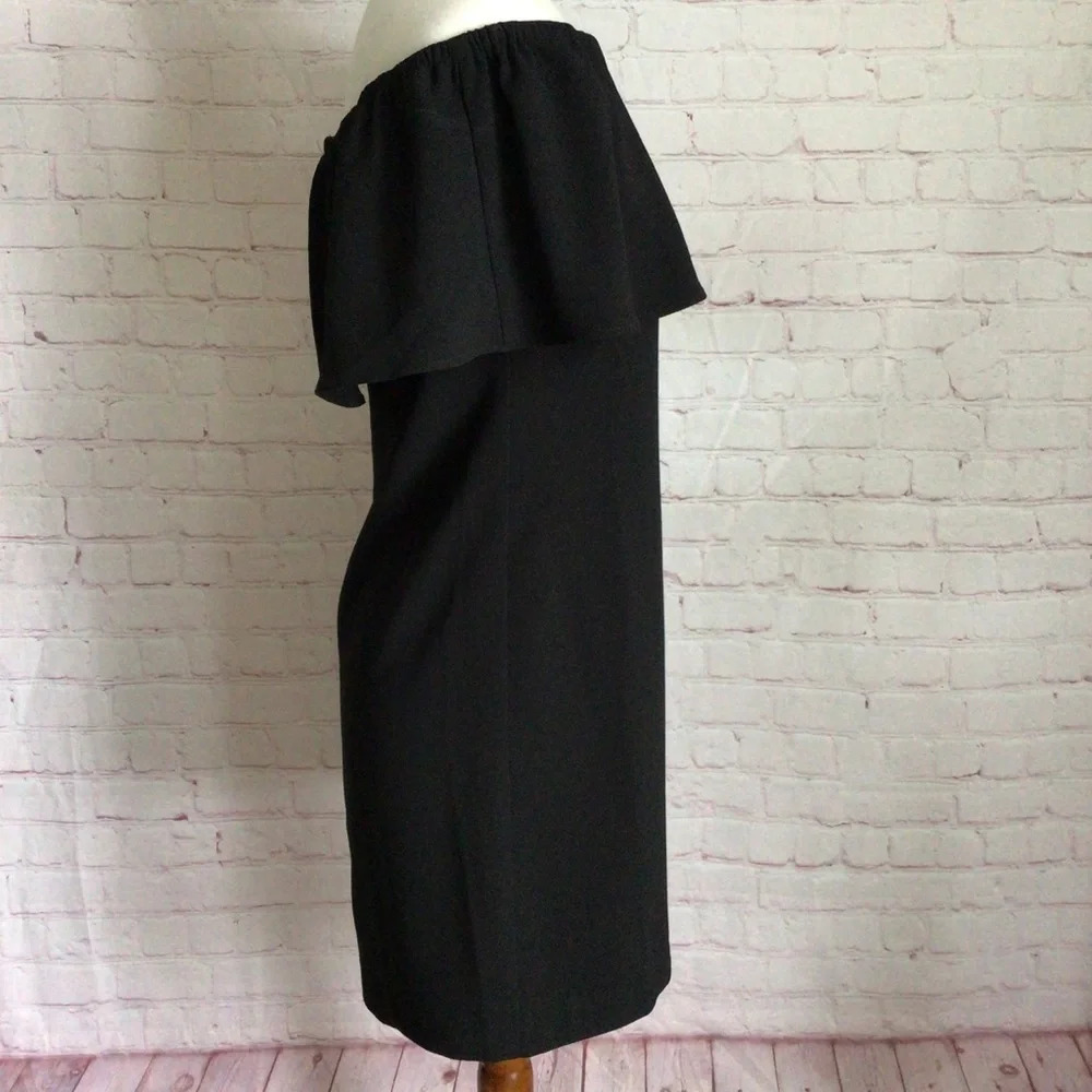 Charles Henry Black Off Shoulder Dress - Size Small Petite - Picture 4 of 8